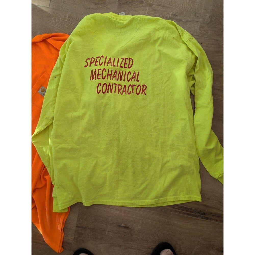5/25 Sz 3X Construction Shirts Long Sleeve w/ Pockets - Picture 4 of 8